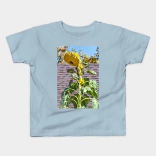 Giant Towering Sunflower by Debra Martz Kids T-Shirt